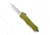 CobraTec Knives CTK-1 Small OTF Automatic Folding Knife, 2.75in, D2 Steel, Drop Serrated Blade, Od Green, SODCTK-1SDS