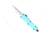 CobraTec Knives FS-3 Small OTF Automatic Folding Knife, 2.75in, D2 Steel, Drop Serrated Blade, Tiffany Blue Handle, STBFS-3DS