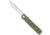 CobraTec Knives Medium Cayden Assisted Opening Folding Knife, 3.25 in, D2 Steel, Drop Point Serrated Blade, G-10, OD Green Handle, MCTCYDENODGDS