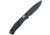 CobraTec Knives Regent Automatic Folding Knife, 3.25 in, D2 Steel, Drop Point, Aluminum, Black Handle, CTRGTBLK