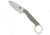 CobraTec Knives Wolfteeth Fixed Blade Knife, 2.75 in, 14C28N, Drop Point, G-10, OD Green Handle, CTWLTODG, 1410089