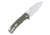 CobraTec Wolverine Liner Lock Drop Serrated Folding Knife, OD Green, 1410187