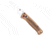 CobraTec Knives Zebrawood Bar Lock Folding Knife, 3in, D2 Steel, Tanto Blade, Wood Handle, CTZWDBLTNS