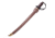 Cold Steel 1917 Cutlass Sword, Left Handed, 30.38in Overall, 25in 1055HC Steel Blued Finish Blade, Brown Wood Handle, CHLT00007