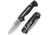 Cold Steel AD-15 Folding Knife, 3.5in, S35VN, Drop Point Blade, Black, Long G10 Handle, CS-58SQB