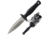 Cold Steel Counter TAC II AUS 8A Stainless Knife, Black/Silver, 6 3/4in, CS-10BCTM