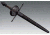 Cold Steel MAA Shell Hilt 19.5 Dagger, Black, CS-88SHDM