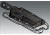 Cold Steel Mini Tac 6.5in Tanto Fixed Blade Neck Knife, Serrated, CS-49HTFS