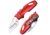 Cold Steel Mini Tuff Lite Plain Edge Folding Knife, 2in, 4034SS Blade, Long Red Griv-Ex Handle, CS-20MTR