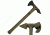Cold Steel Trench Hawk Axe, Black/Green, 19in, CS-90PTHGZ