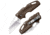 Cold Steel Tuff Lite Folding Knives, 2.5in, Japanese AUS8A SS, Sheepsfoot Blade, Griv-Ex Handle, 20LTFZ