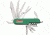 Coleman Take-A-Hike II Folding Knife,Stainless Drop Point, Green Anodized Aluminum Handle CMN1007