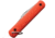 Colonial Auto Paratrooper Button Lock w/ 2in Guthook Blade Automatic Folding Knives, 3in, 440A Stainless Clip Point Blade, Orange Handle, COLM724