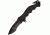 Colt Tactical Rescue Folding Knife, 3.25in, Black Finish Stainless Blade, Fingergrooved Black Composition Handle CT583
