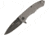 Combative Edge G1 Framelock Folding Knife,4in,Drop Point,Bead Blast Titanium Handle CBE00448