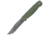 Condor Bushglider Knife Green, 4.25 black stonewash finish 1095HC steel clip poi, OD green textured polypropylene handle, CTK3949-4.2HC