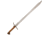 Condor Tool and Knife Grosse Messer Sword, 42in Overall, 32in Satin 1075Hc Steel Blade, American Hickory And Walnut Handle, CTK1019-32HC