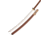 Condor Tool and Knife Kondoru Katana Fixed Blade Knife, 28.75in, 1075 Carbon Steel, Standard Edge, Brown, Walnut Handle CTK10152875HC