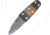 Condor Tool and Knife Primitive Bush Dagger Knife, 5.63in Overall, 2.5in Blasted Satin 1075Hc Steel Blade, Black/Brown Canvas Micarta Handle, Full Tang, CTK3923-2.6HC