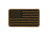Condor Outdoor PVC Mini US Flag Patch, 6 pcs/pack, Coyote Brown, 181014-498