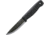 Condor Terrasaur Fixed Blade Black Knife, 4.13 natural finish 1095HC steel blade, Black polypropylene handle, CTK3945-4.1