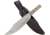 Condor Tool and Knife Undertaker Bowie Knife Fixed Blade Knife, 10in, 1075HC Steel, Clip Point, Satin, Brown, Walnut Handle CTK2804103