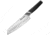 Cool Hand Satin G10 Santoku Knife, 12in Overall, 7in, Satin Finish 1.4116 Stainless Blade, Black G10 Handle, 7197GG10
