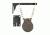 Copper Ridge Outdoors Tree Hanger w/Gong Target, Black SH5027CR