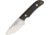 Cougar Creek EZE Skinner Africanwood, 7in, ATS-34, Brown Leather Knife, 7in Overall, 3in Satin Ats-34 SS Blade, African Blackwood Handle, Brown Leather Sheath, TFCC4