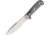 Cougar Creek Wilderness Survivor Knife, Diamond Knife, 10.5in Overall, 5.75in Satin 1095Hc Steel Blade, Diamondback G10 Handle, Black Liners, Sheath, QC0113IAMOND BACK G10