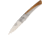 Courty &amp; Fils No. 6 K-Lock Wood Folding Knife, Olive wood handle with stainless back handle, AKN006L