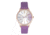 Crayo Gel Leatherette Strap Watch, Purple, One Size, CRACR5106