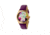Crayo Graffiti Leather-Band Watch, Multicolor/Purple, CRACR4006