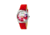 Crayo Graffiti Leather-Band Watch, Multicolor/Red, CRACR4002