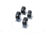 Crescent Casters Set of 4, 6in, 1-321990