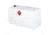 Crescent L-Shaped Liquid Transfer Tank for Trucks, Steel, White, 100 Gallon, 480000