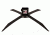 CTS Targets 2x4 X Ground Base, Black, 25in  L x 22in  Wx 8in  H, NSN N CTS-GBS-031