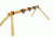 CTS Targets DIY 3 Target Plate Rack with 8in  Targets, Black, NSN N CTS-F3H8K-051
