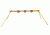 CTS Targets DIY 3 Target Plate Rack with 8in  Targets, Black, NSN N CTS-F3H8K-051
