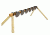 CTS Targets DIY 6 Target Plate Rack with 8in  Targets, Black, NSN N CTS-F6H8K-049