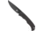 Cyclone Hidden Release Fixed Blade, 3, OTF Plain Black, TiCN D2 Steel Blade, 4 Black Aluminum Handle