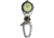 Dakota Watches Big Face Clip, Cream EL Military Dial, Silver Case, Compass 8853-1