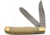 Damascus Trapper Natural Bone Folding Knife, Damascus Steel Clip/ Spey Blades, Natural Smooth Bone, DM-1181