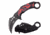 Dark Side Blades DS-A076BRD Spring Assisted Knife, 3in, 3CR13 Stainless Steel, Karambit, Black Blade, Aluminum Handle, Black/Red, DS-A076BRD