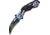 Dark Side Blades Fantasy Ghost Motorcycle A/O Folding Knife,3.25in,Aluminum Handle DSA003BK