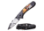 Dark Side Blades Spring Assisted Knife, 3.5 in, 3Cr13 Stainless Steel Stainless Steel, Drop Point, Black/Orange, DS-A089SP