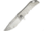 Darrel Ralph Dominator Framelock Compound Ground Blade Knife, 4.25in Closed, 3.25in Satin S35VN SS Drop Point Blade, Satin Titanium Handle, DOM FLAT COMP