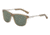 Davidoff 97208 Sunglasses, Brown Translucent Frame, Green Lens, 97208-4224