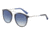 Davidoff 97209 Sunglasses, Blue Frame, Grey Blue Gradient Lens, 97209-4104