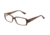 Davidoff 91500 Single Vision Prescription Eyeglasses - Brown Frame and Clear Lens 91500-6461SV